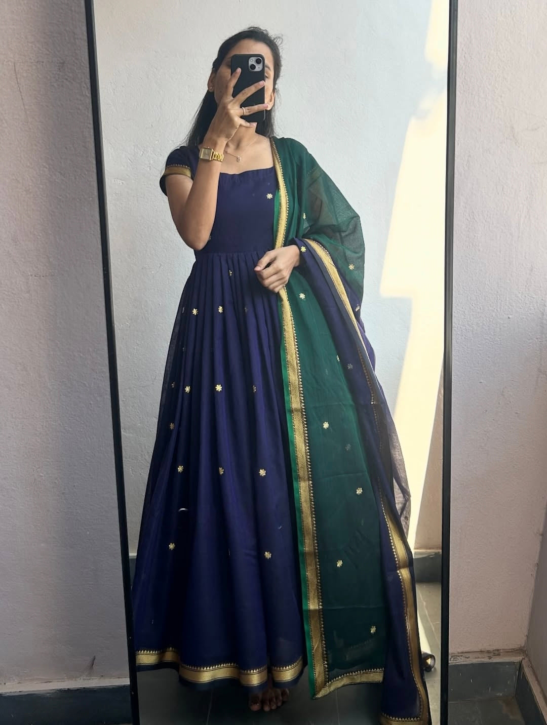 Sapna Flared Kurta With Dupatta