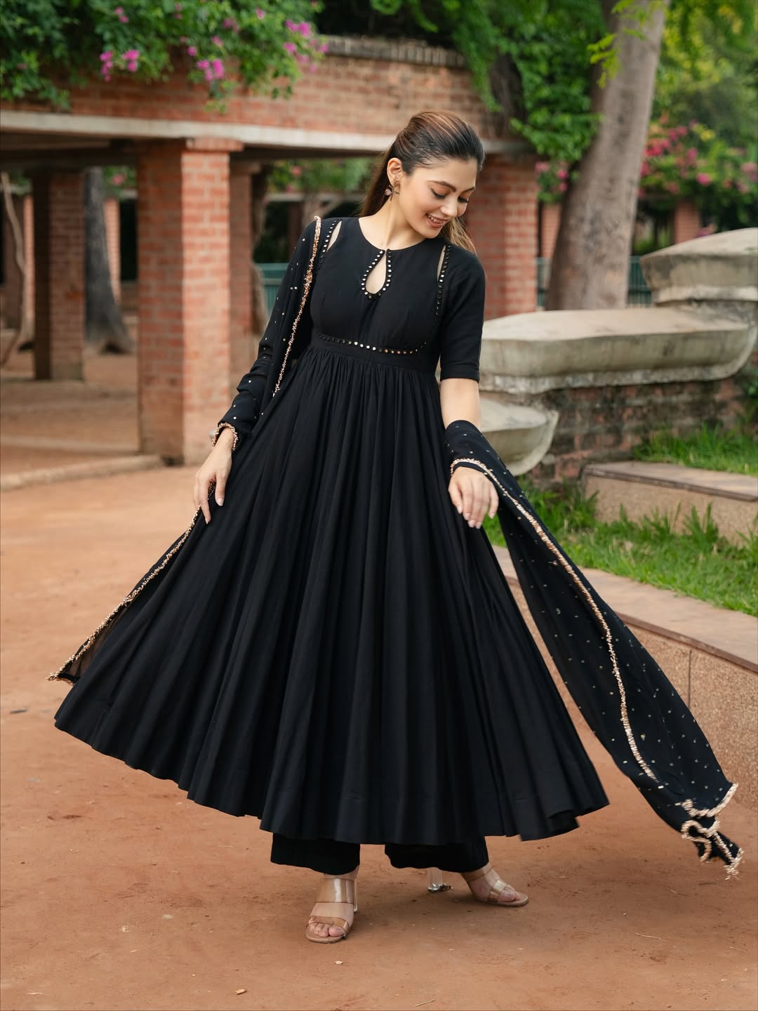 BLACK ANARKALI SET
