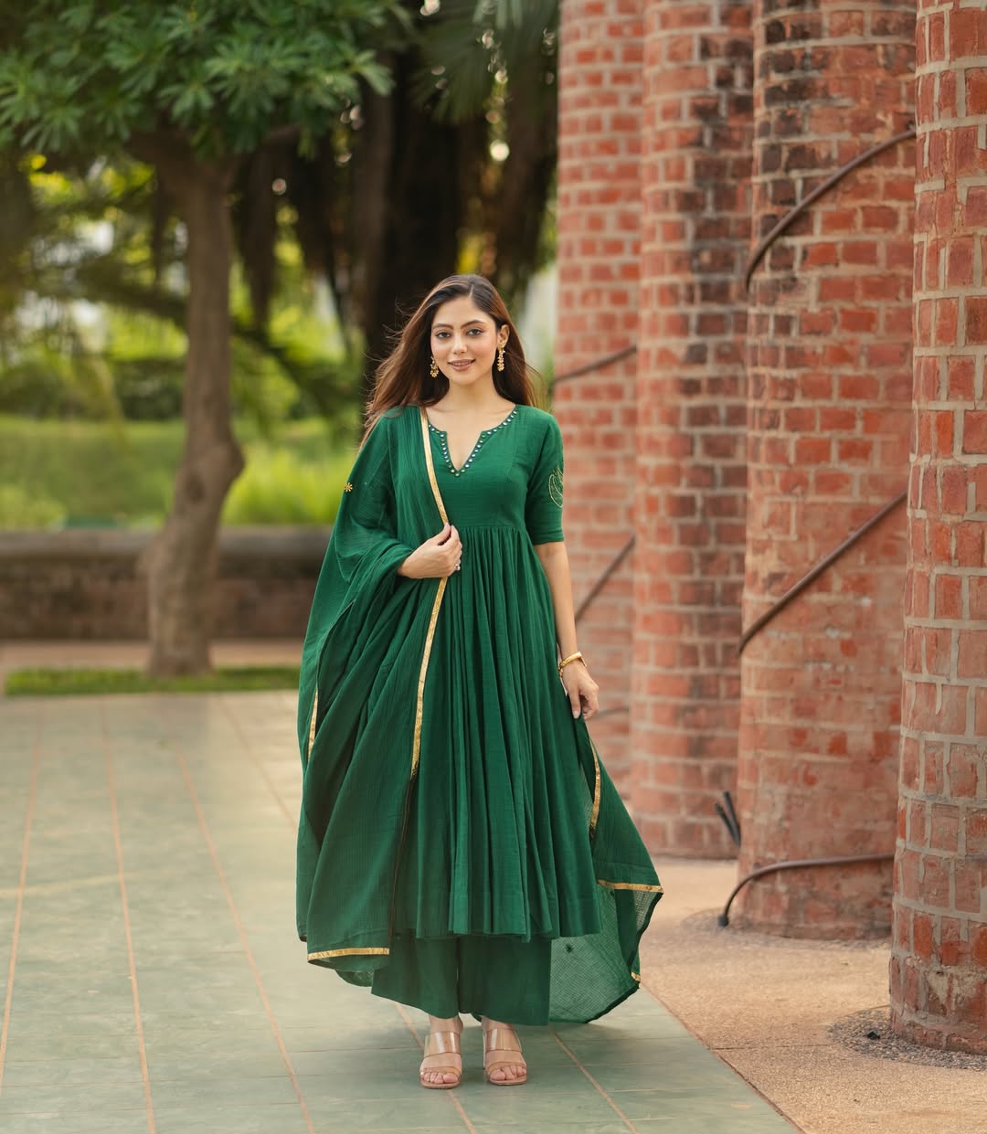 EMERALD ANARKALI SET