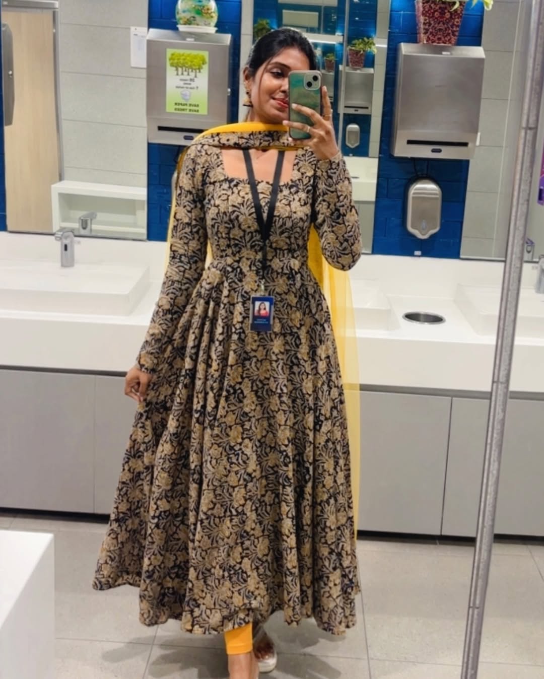 Janki Pure Kalamkari Cotton Suit With Net Dupatta