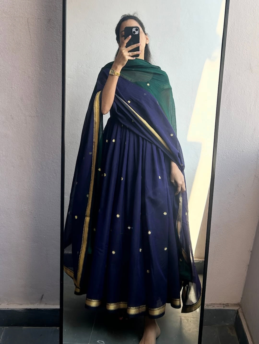 Sapna Flared Kurta With Dupatta