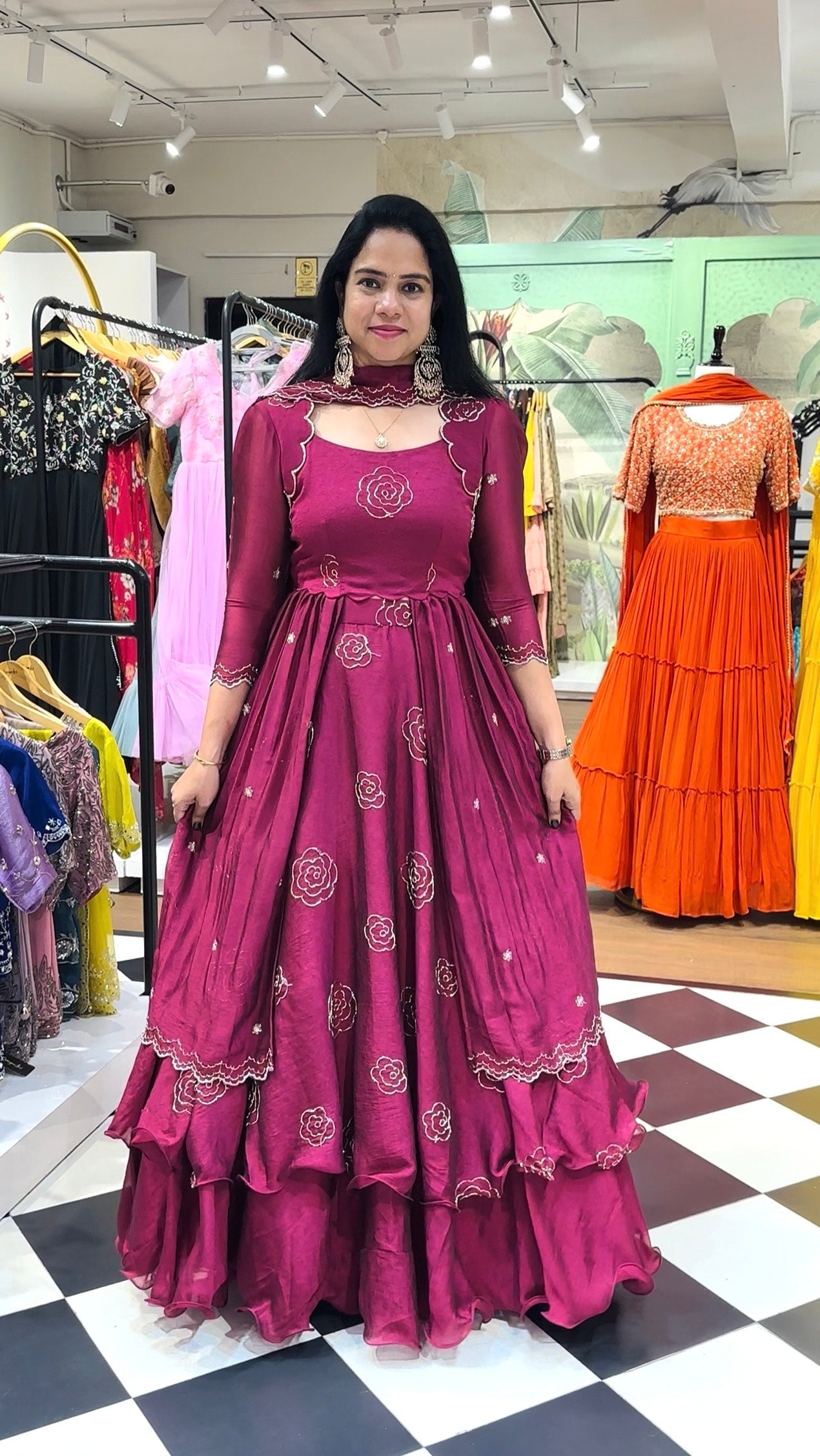 Sitara – Lehenga With Peplum – Pink