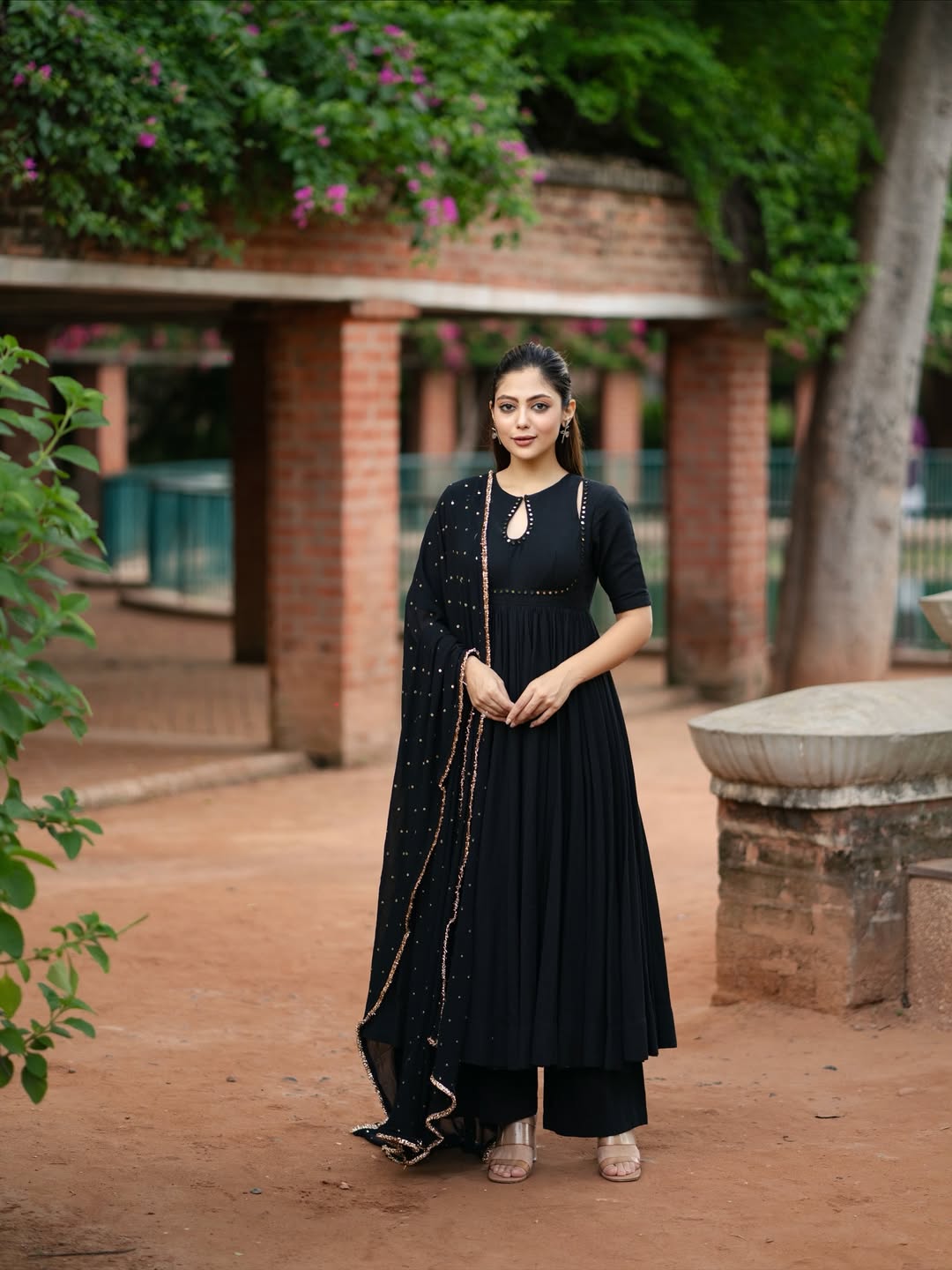BLACK ANARKALI SET