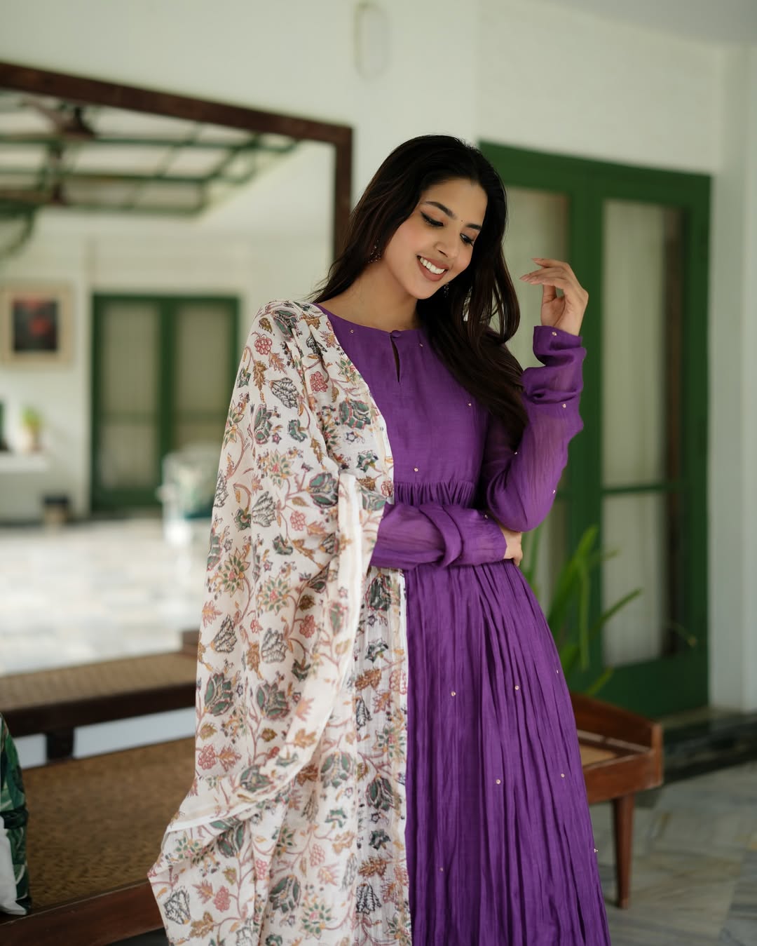 Purple Rangrez Kurta set