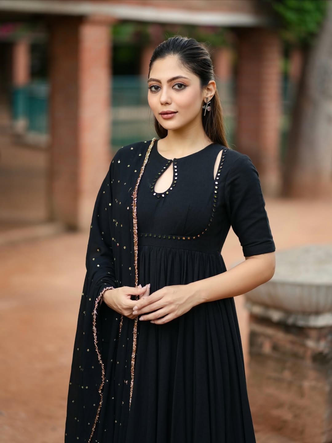 BLACK ANARKALI SET
