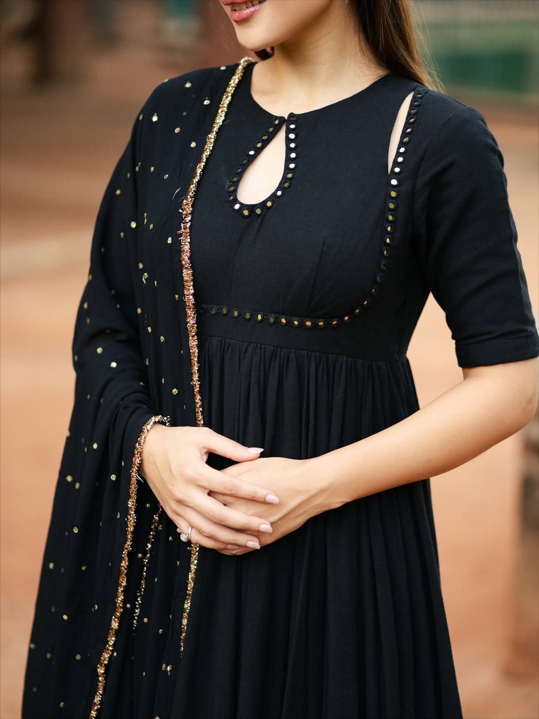 BLACK ANARKALI SET