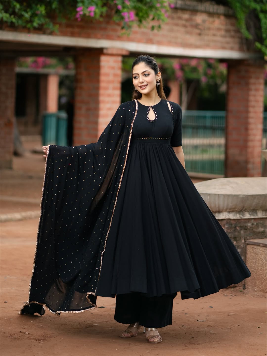 BLACK ANARKALI SET